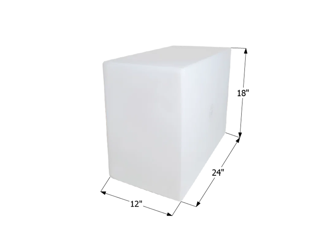 12454 – ICON Fresh Water Tank, 20 Gallon Capacity 24 Inch x 18 Inch x 12 Inch WIthout Fittings